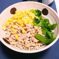 ハモーサ✩385's cooksnap of when they made ふんわり鶏そぼろの三色丼.