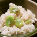 mi__mi's cooksnap of when they made そら豆ごはん　簡単　　炊き込みごはん.