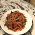 キズバー's cooksnap of when they made ひき肉のチャプチェ風炒め.