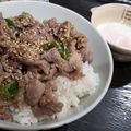 airi777's cooksnap of when they made 男のロマン！豚野郎がぁ！にんにく大豚丼.
