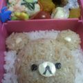 なおゆみい's cooksnap of when they made キャラ弁☆りらっくま弁当♪.
