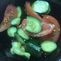オールボン's cooksnap of when they made トマトときゅうりの中華風サラダ.