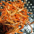 midorin124's cooksnap of when they made ☆椎茸の芯と人参のきんぴら☆.