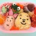ハルっち's cooksnap of when they made プーさんとピグレットのお弁当（キャラ弁）.