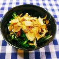ﾁｲﾁｬﾝﾏﾏ's cooksnap of when they made 初めて作る☆春菊のお浸し☆.