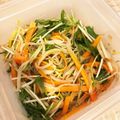 PKC's cooksnap of when they made 簡単！常備副菜^ ^水菜ともやしナムル風.