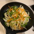 Chikagaeru's cooksnap of when they made 白滝で豚肉ﾁｬﾌﾟﾁｪ⭐豚肉抜きでも⭐.