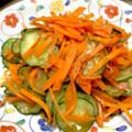 xxれんxx's cooksnap of when they made 学校給食　きゅうりとにんじんのおかか和え.