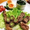 にじいろリンゴ's cooksnap of when they made こってり甘辛♪豚ばらアスパラ巻き焼き♪.