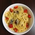 コニー☘保育士ママ's cooksnap of when they made 菜の花と鯖缶のアンチョビパスタ.