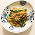 sakuko99's cooksnap of when they made もやしときゅうりとハムの中華風和え物☆.