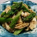 ☆★あんず姫★☆'s cooksnap of when they made ササミとアスパラの麺つゆ和え♪.