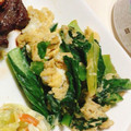 クックHJB3B6☆'s cooksnap of when they made 小松菜と卵のマヨネーズ炒め.