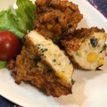 でん２１８'s cooksnap of when they made 鶏胸肉と豆腐のふんわり落とし揚げ♪.