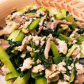 たこぽに's cooksnap of when they made 小松菜と卵のオイスターソース炒め.