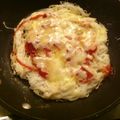 T0moco's cooksnap of when they made 〜余りの素麺で〜 そうめんピザ！.