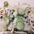 rikoe's cooksnap of when they made 蓮根、大根、きゅうりのシャキシャキサラダ.