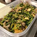 __kana__'s cooksnap of when they made 厚揚げ豆苗の豚こま甘醤油炒め〜生姜沢山〜.