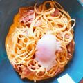 美食症子's cooksnap of when they made 簡単☆全卵牛乳で本気カルボナーラ！.