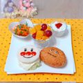 berry_a's cooksnap of when they made アンパンマンのサンドイッチ♪キャラ弁.