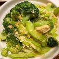 mameeeeee's cooksnap of when they made 激旨！セロリとブロッコリーのニンニク炒め.