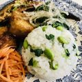 ラマンマディラーラ's cooksnap of when they made セリ＊枝豆のおむすび.
