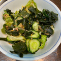 エリコフ's cooksnap of when they made 簡単！作り置きレタスとワカメのポン酢和え.