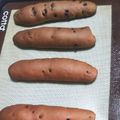 ameうめ's cooksnap of when they made チョコチップスティックパン♡.