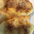 ゆるべジharu's cooksnap of when they made 焼きりんごのシナモントースト.