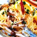 黒鯛一直線's cooksnap of when they made プチプチししゃもとキノコのペペロンチーノ.