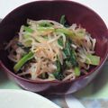 aid90808's cooksnap of when they made 小松菜ともやしのおかかポン酢.
