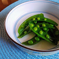カフェドチワワ♡'s cooksnap of when they made スナップエンドウの柚子こしょう和え.