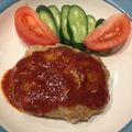 かもまる食堂's cooksnap of when they made 簡単裏技！肉汁ジューシー！ハンバーグ.