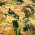 ほのぼのいっこ's cooksnap of when they made 超簡単♪豚肉と小松菜の卵とじ.