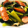  しー's cooksnap of when they made 簡単！小松菜とウインナーのオイスター炒め.