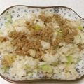 きらり流れ星's cooksnap of when they made 簡単♪キャベツ椎茸の牛豚合挽肉チャーハン.