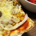 05090510's cooksnap of when they made 【糖質オフ】こんがり油揚げピザ.