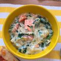 m_i_i_s's cooksnap of when they made サーモンとほうれん草のクリーム煮.