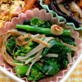 わたさな2016's cooksnap of when they made 麺つゆで簡単！春菊とえのきのお浸し.