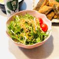 runa10's cooksnap of when they made 青じそドレッシングの水菜サラダ☆美容にも.