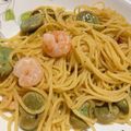 KUUUUUUMIN's cooksnap of when they made そら豆と海老のハーブパスタ.