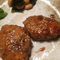 しずくずし's cooksnap of when they made しめじ入り♪鶏ひき肉のつくねのてりやき.