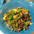 kaoponpon's cooksnap of when they made 【減塩食】春雨とひき肉入りニラ玉.