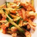 なるみ118's cooksnap of when they made 5分でおつまみ！サラダチキンのキムチ和え.