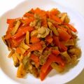 カヘルさん's cooksnap of when they made 豚こまときのこのバタぽん炒め.