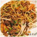 kemi★'s cooksnap of when they made 超簡単！ひき肉ともやしのソース焼きそば.