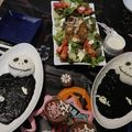 yumienne's cooksnap of when they made ハロウィン★イカスミカレー.