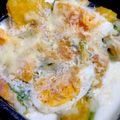 クック88GQAX☆'s cooksnap of when they made ゆで卵とかぼちゃの生クリームマヨグラタン.
