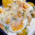 クック88GQAX☆'s cooksnap of when they made ゆで卵とかぼちゃの生クリームマヨグラタン.