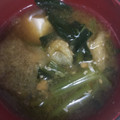 snow012's cooksnap of when they made 小松菜と松山あげのほっこりお味噌汁♪.